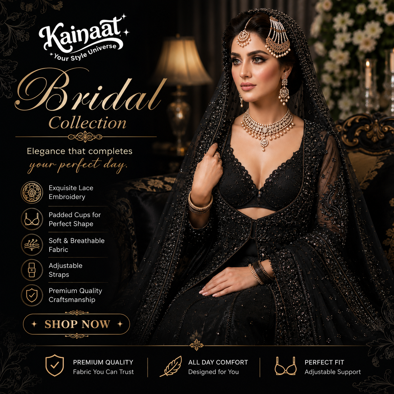Bridal Special Bra  Elegant Support for Your Big Day