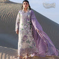 Kainaat Luxury Embroidered Lawn Suit with Printed Chiffon Dupatta – 3 Piece