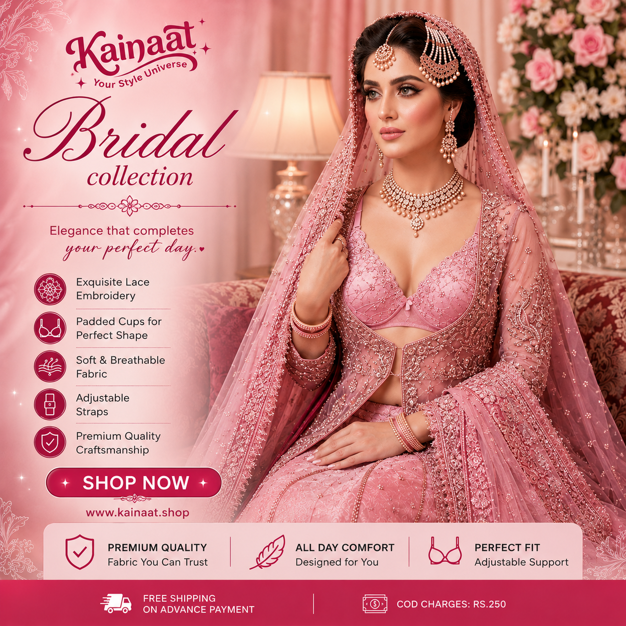Bridal Special Bra  Elegant Support for Your Big Day
