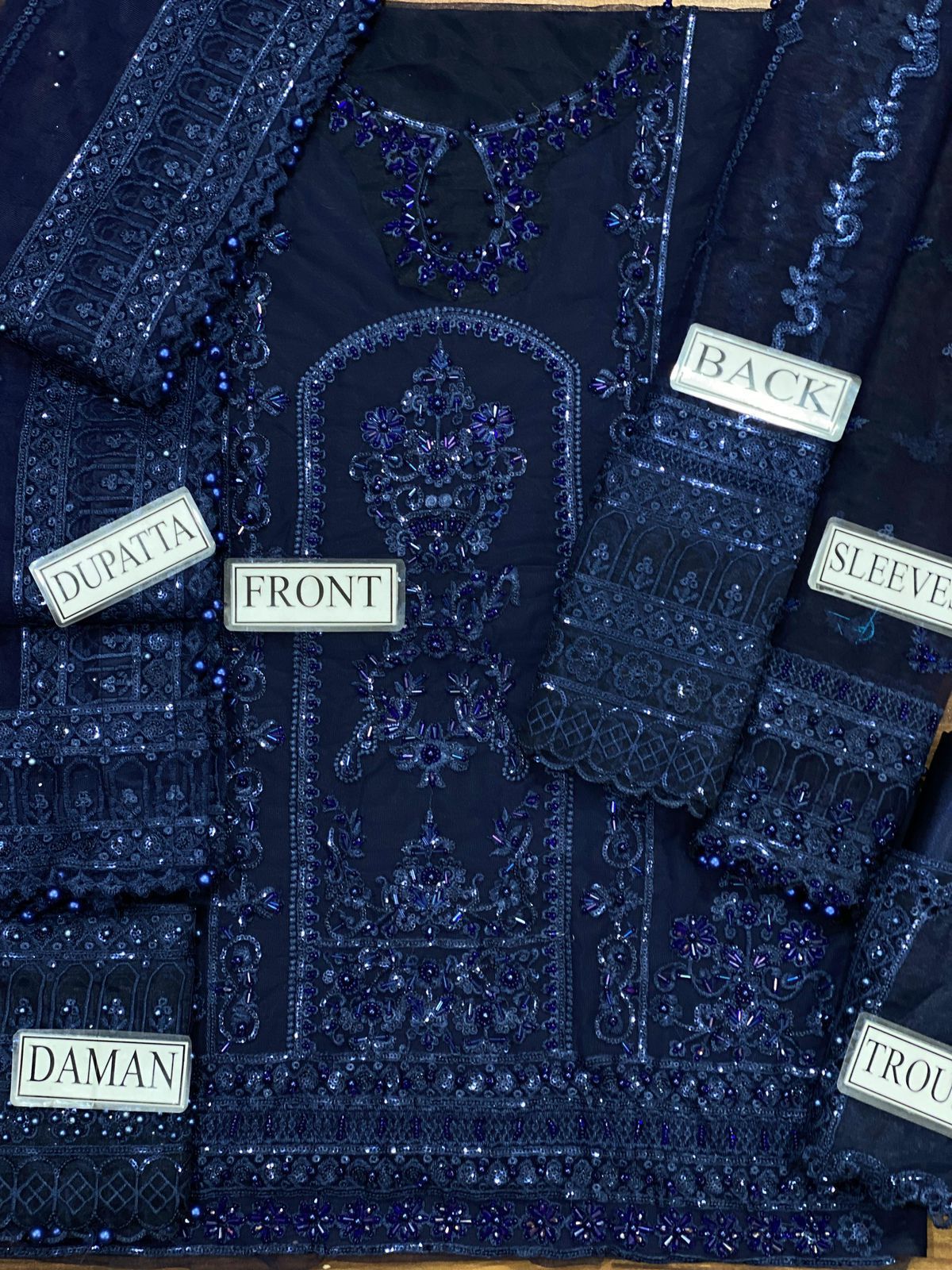 Kainaat Luxury Wedding Edition Embroidered Net Suit – 3 Piece Unstitched