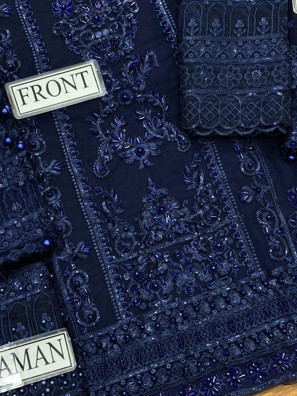 Kainaat Luxury Wedding Edition Embroidered Net Suit – 3 Piece Unstitched