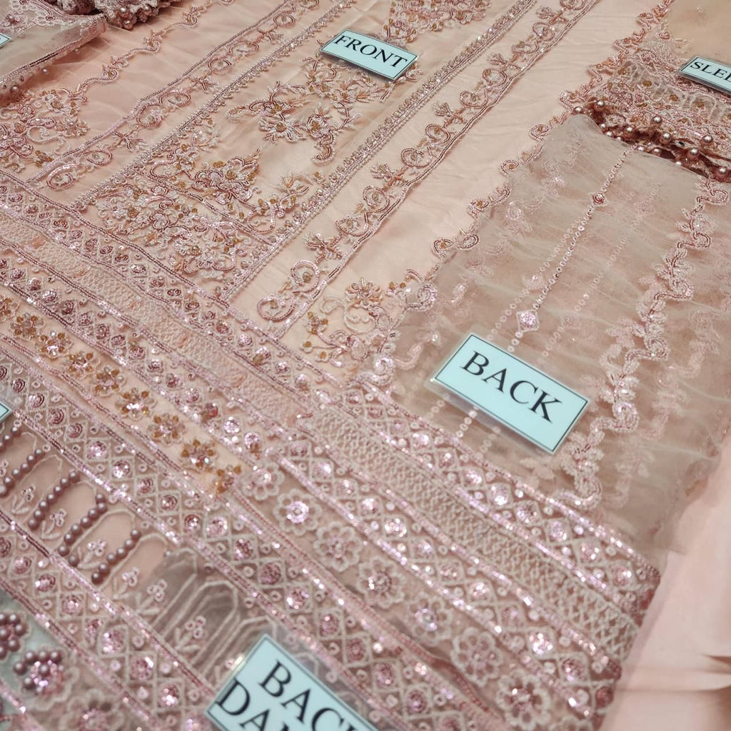 Kainaat Luxury Wedding Edition Embroidered Net Suit – 3 Piece Unstitched