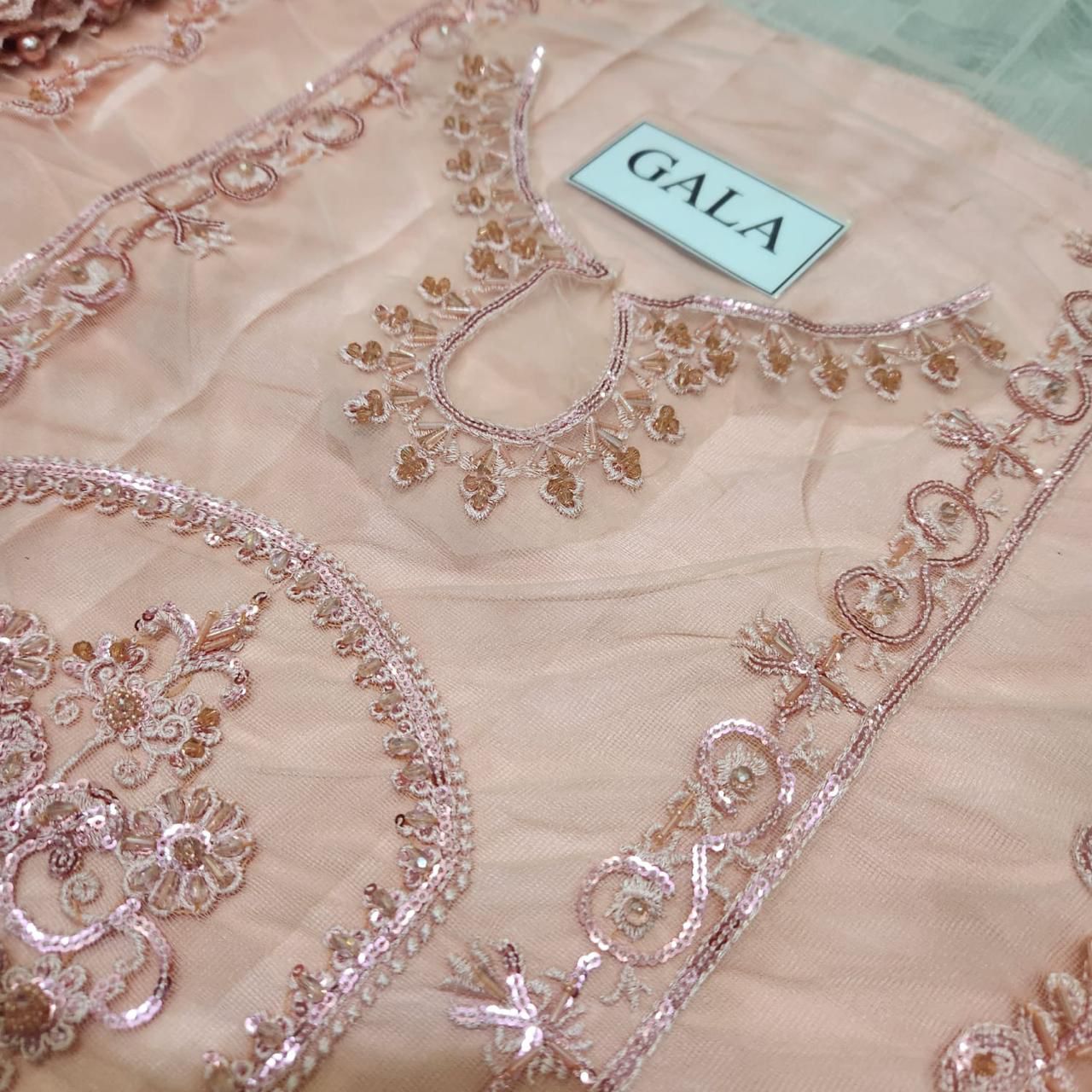 Kainaat Luxury Wedding Edition Embroidered Net Suit – 3 Piece Unstitched