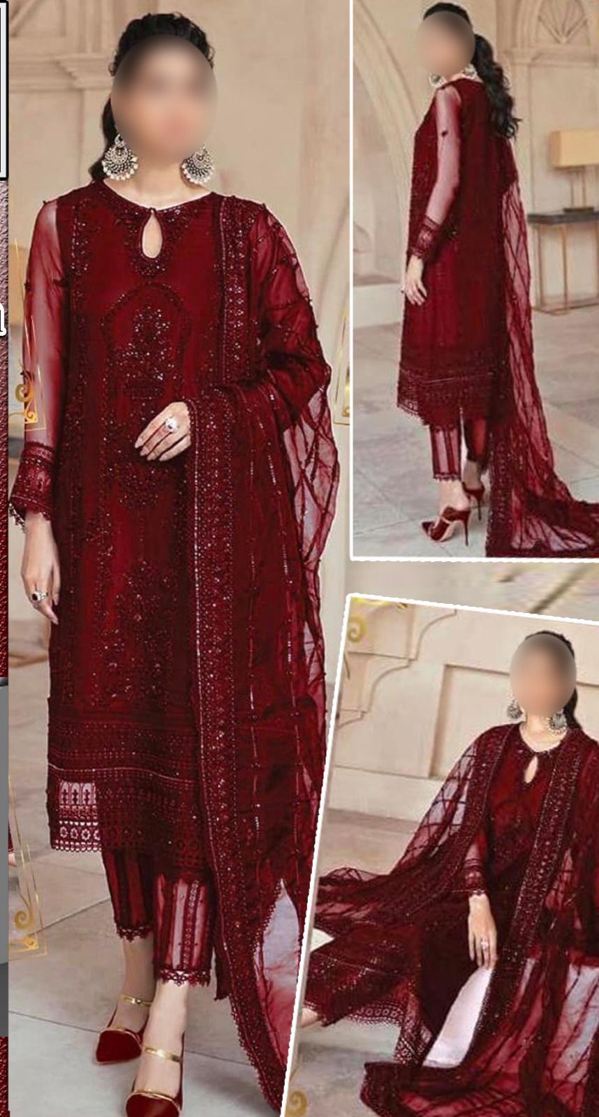 Kainaat Luxury Wedding Edition Embroidered Net Suit – 3 Piece Unstitched