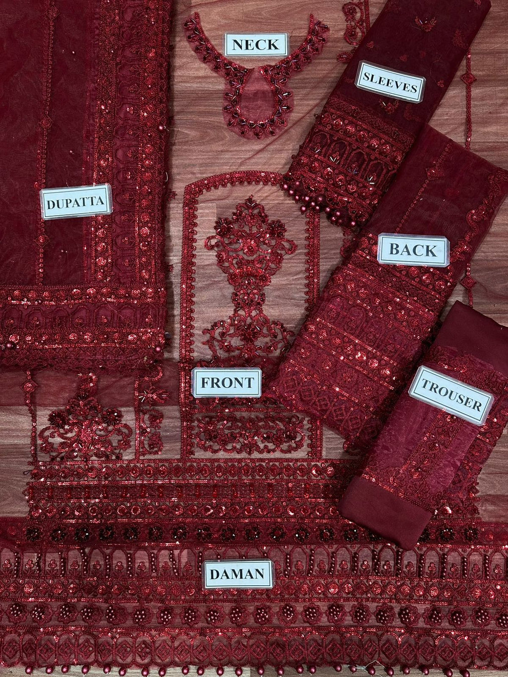Kainaat Luxury Wedding Edition Embroidered Net Suit – 3 Piece Unstitched