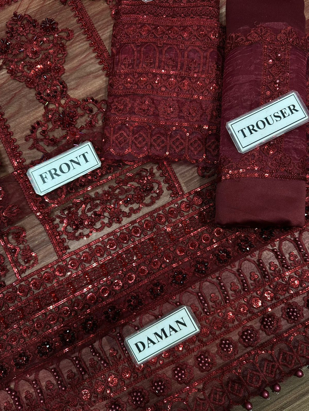 Kainaat Luxury Wedding Edition Embroidered Net Suit – 3 Piece Unstitched