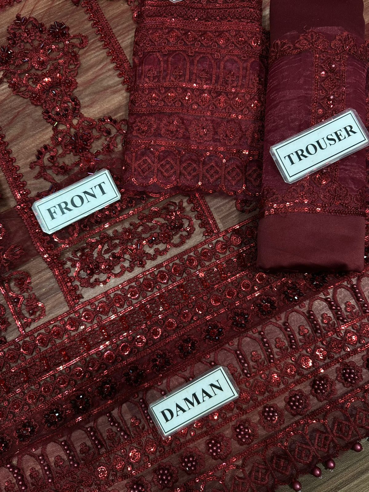 Kainaat Luxury Wedding Edition Embroidered Net Suit – 3 Piece Unstitched