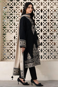 Kainaat Monochrome Black Embroidered Lawn Suit