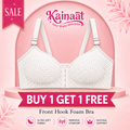 Kainaat Front Hook Foam Bra – Buy 1 Get 1 Free